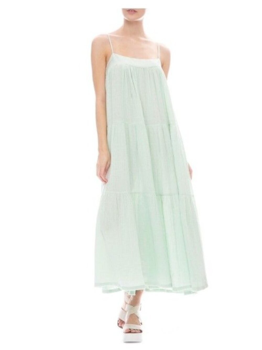 Anaak Iva Maria Maxi Dress in Jade Green Size 0 = X-Small